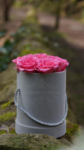 Luxury Gray Suede Flower box