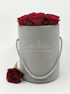 Luxury Gray Suede Flower box