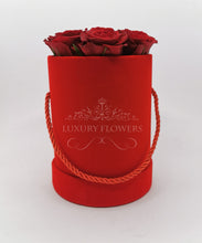 Load image into Gallery viewer, Luxury Red Suede Flower box