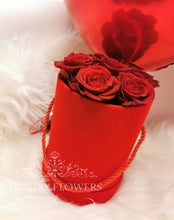 Load image into Gallery viewer, Luxury Red Suede Flower box