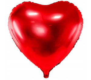 Red Heart Foil Helium Balloon